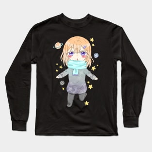Manga space girl Long Sleeve T-Shirt